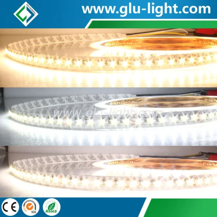 High brightness DC24V 2835 Bi-color Flex led strip with 120 leds/m