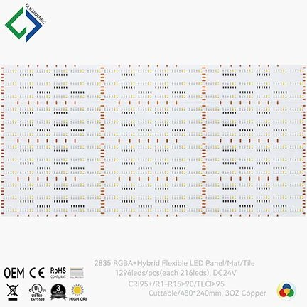 24V High CRI 2835 RGBACCT RGBABI Dimmable Chroma Led Panel 24V High CRI 2835 RGBACCT RGBABI Dimmable Chroma Led Panel